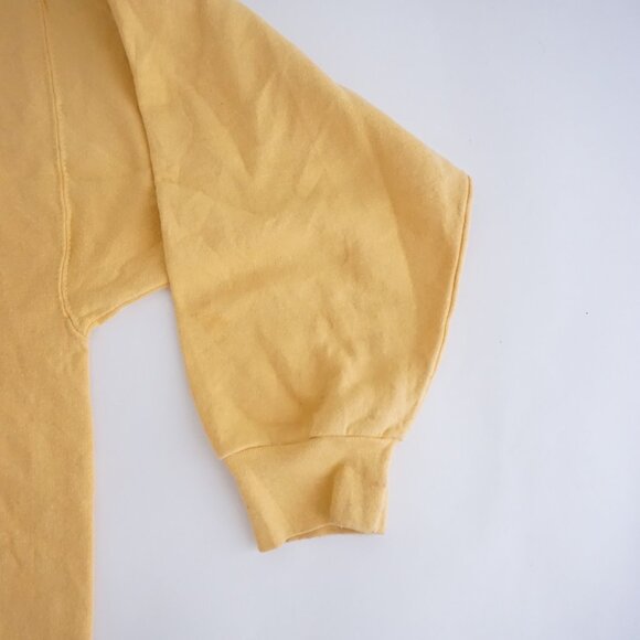 Vintage Day Breeze Yellow Countryside Graphic Cat Flowers Sweatshirt Cabin 2X - Picture 2 of 10